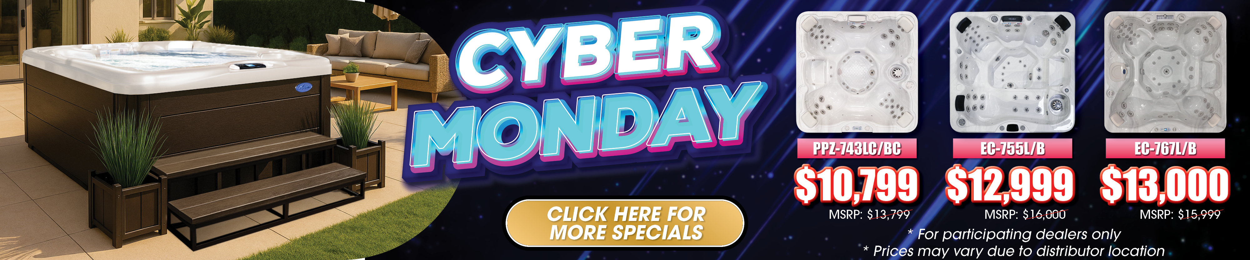 Calspas hot tub being used in a family setting - Houston